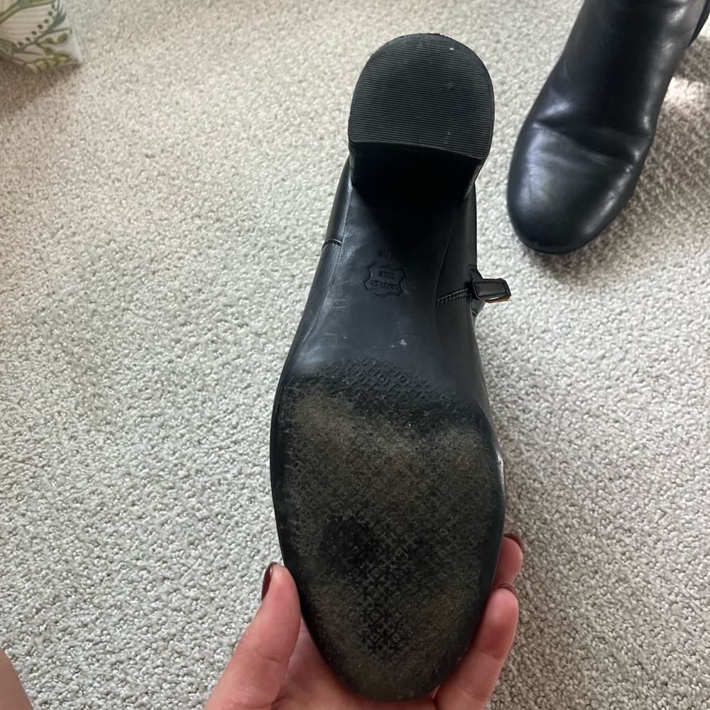 Tory Burch black leather boots